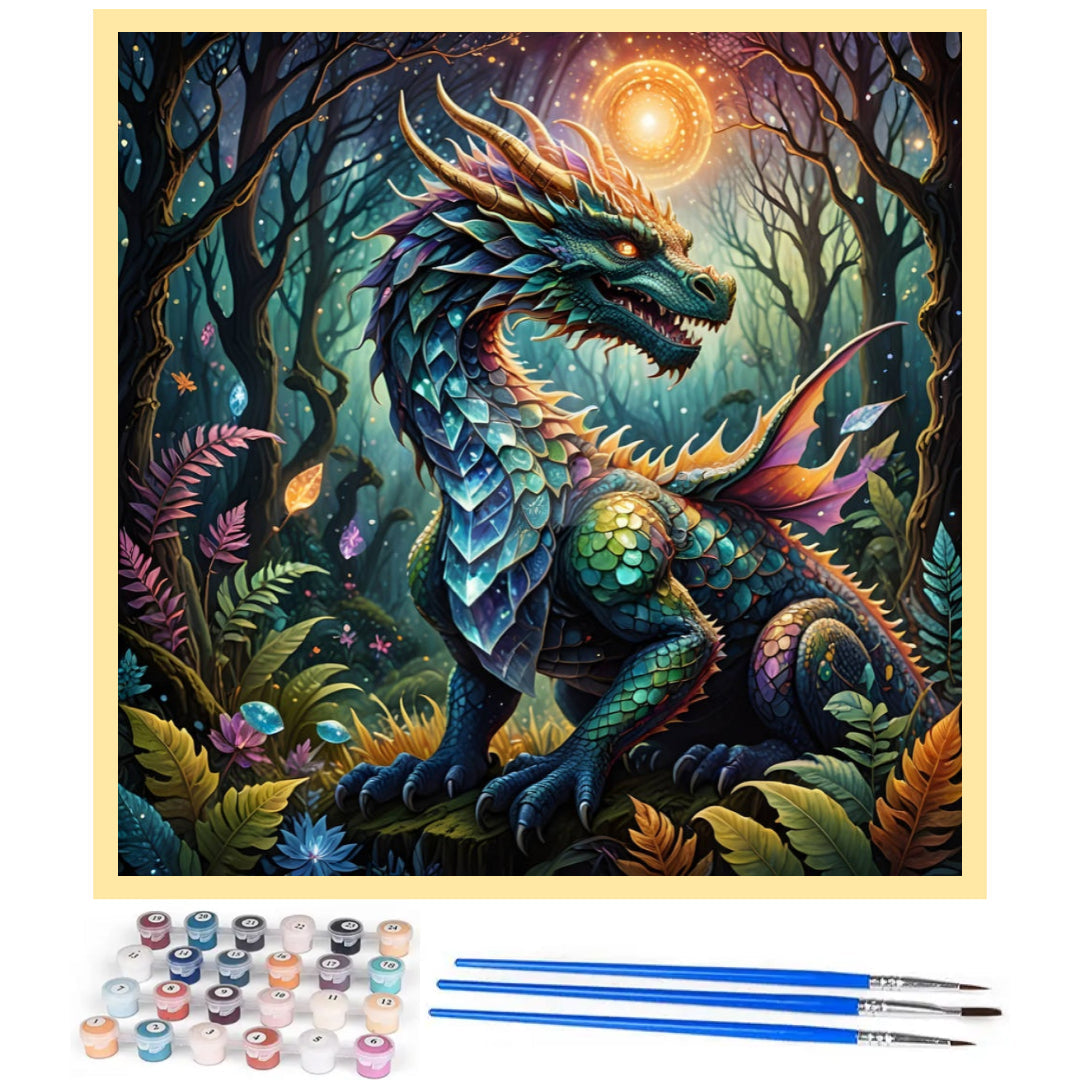 dragon-with-diamond-luster-paint-by-number-kit