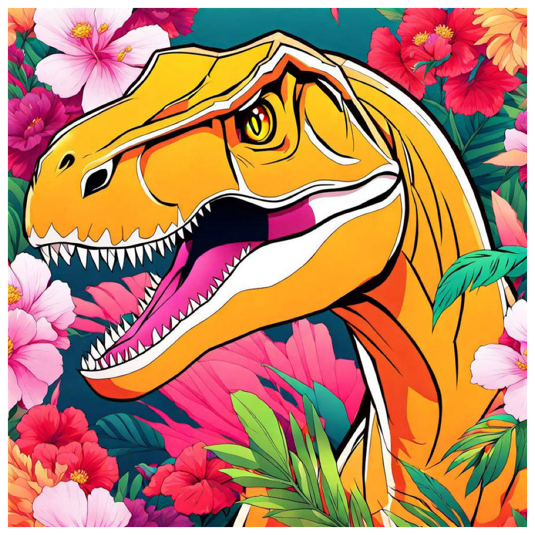 dynamic-tyrannosaurus-paint-by-number-kit