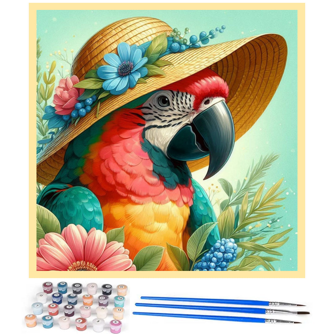 elegant-parrot-paint-by-number-kit