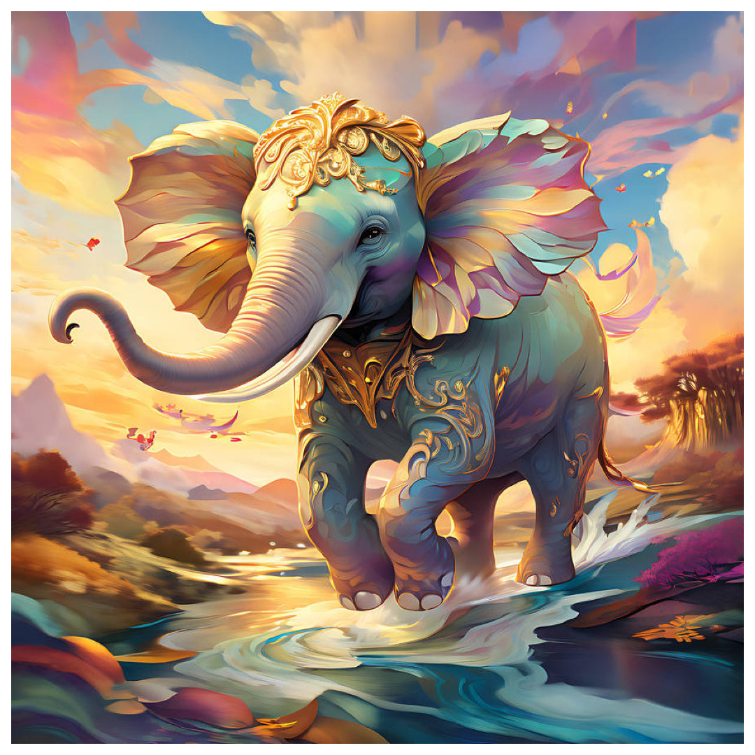 elephant-at-sunset-paint-by-number-kit