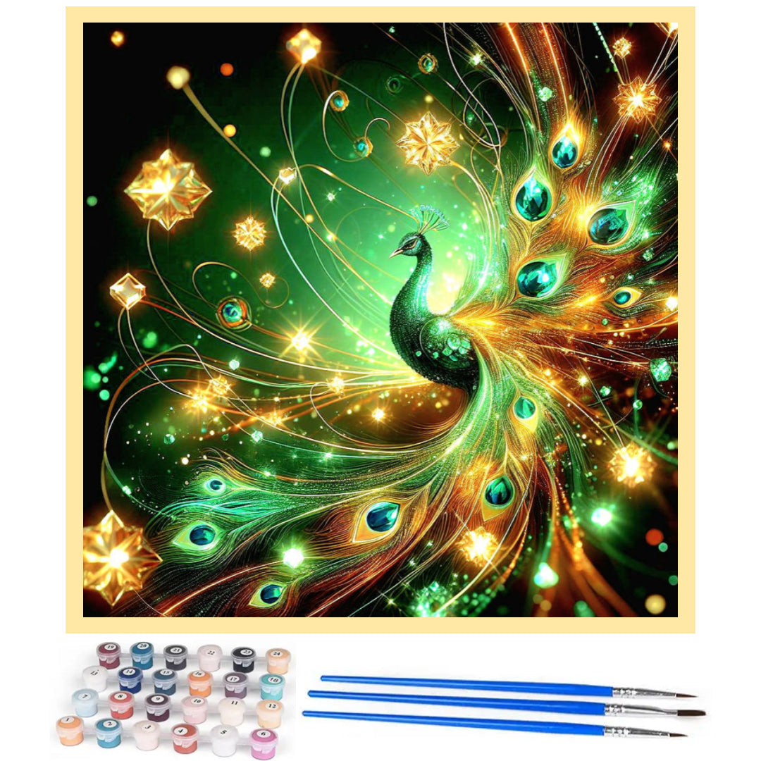 emerald-peacock-paint-by-number-kit