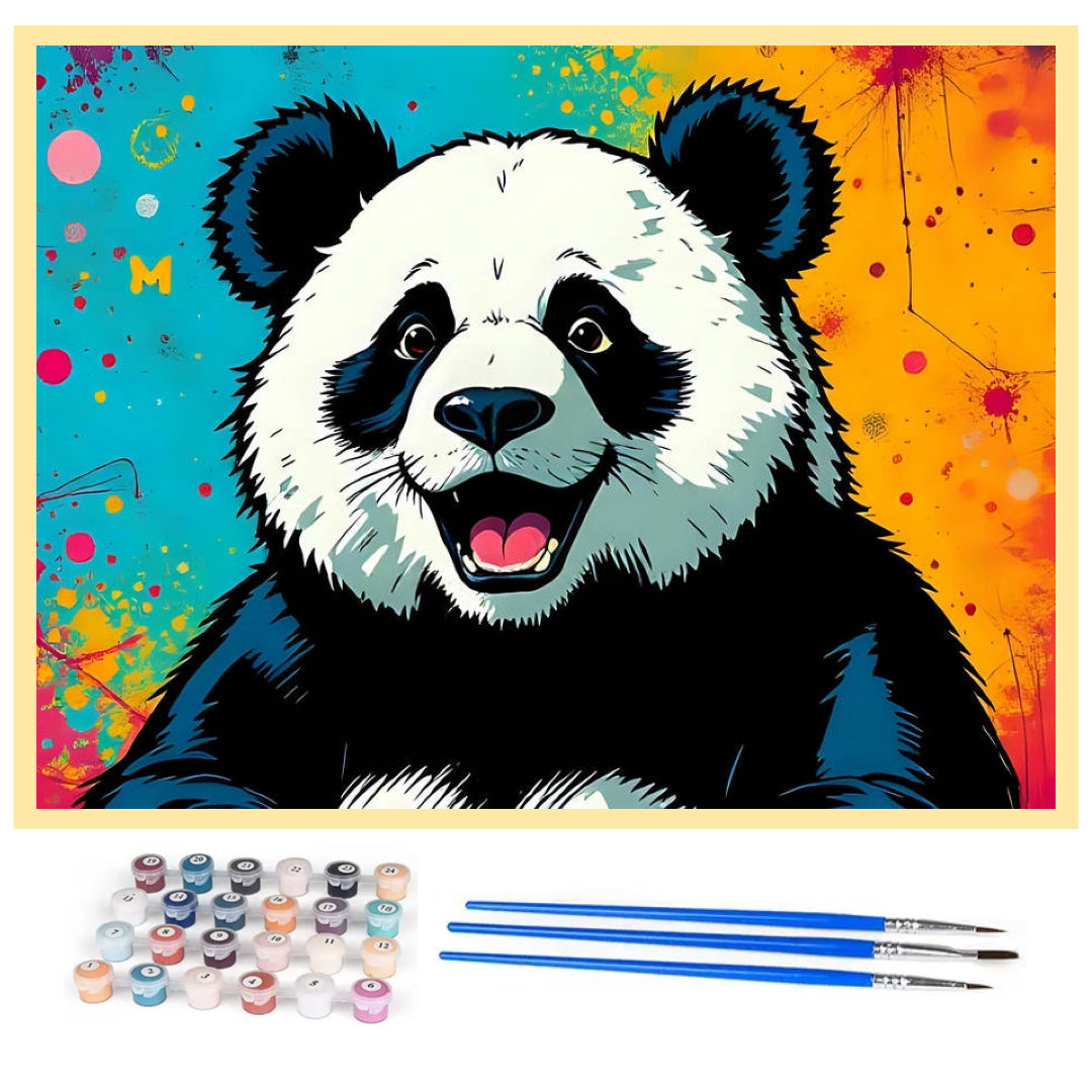 excited-panda-paint-by-number-kit