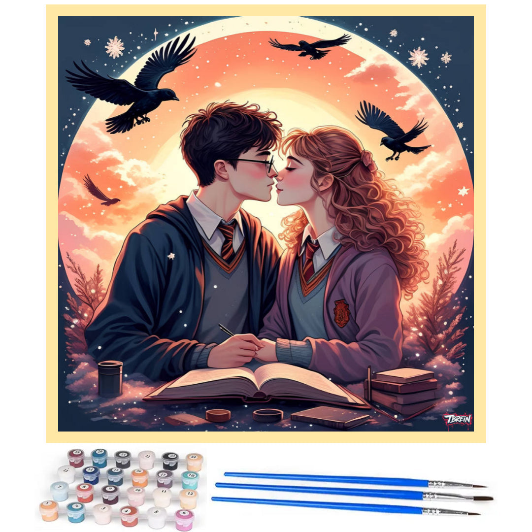 fall-in-love-harry-and-hermione-paint-by-number-kit