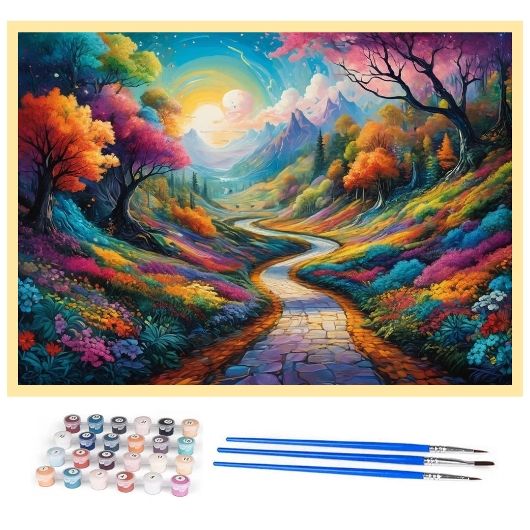 fantasy-flowers-path-paint-by-number-kit
