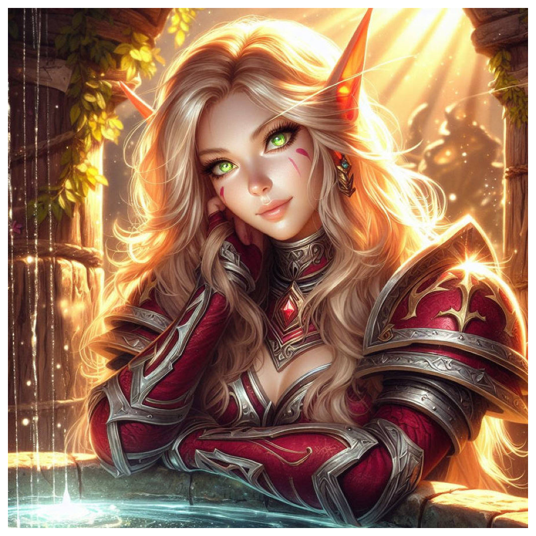 female-bloodelf-paint-by-number-kit