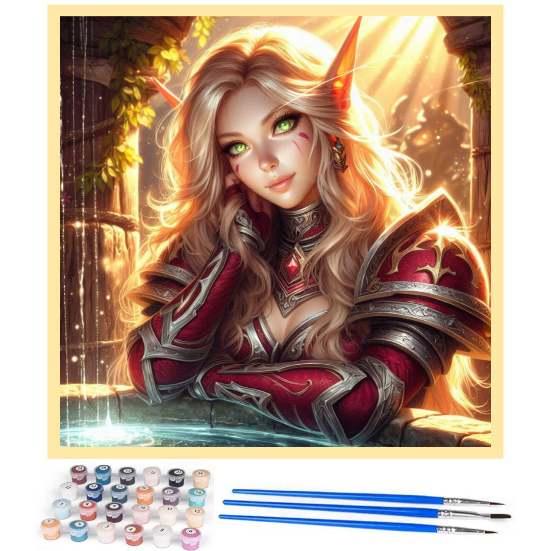 female-bloodelf-paint-by-number-kit