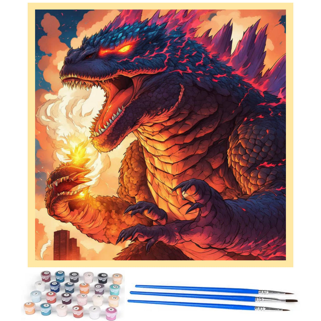 fierce-godzilla-paint-by-number-kit