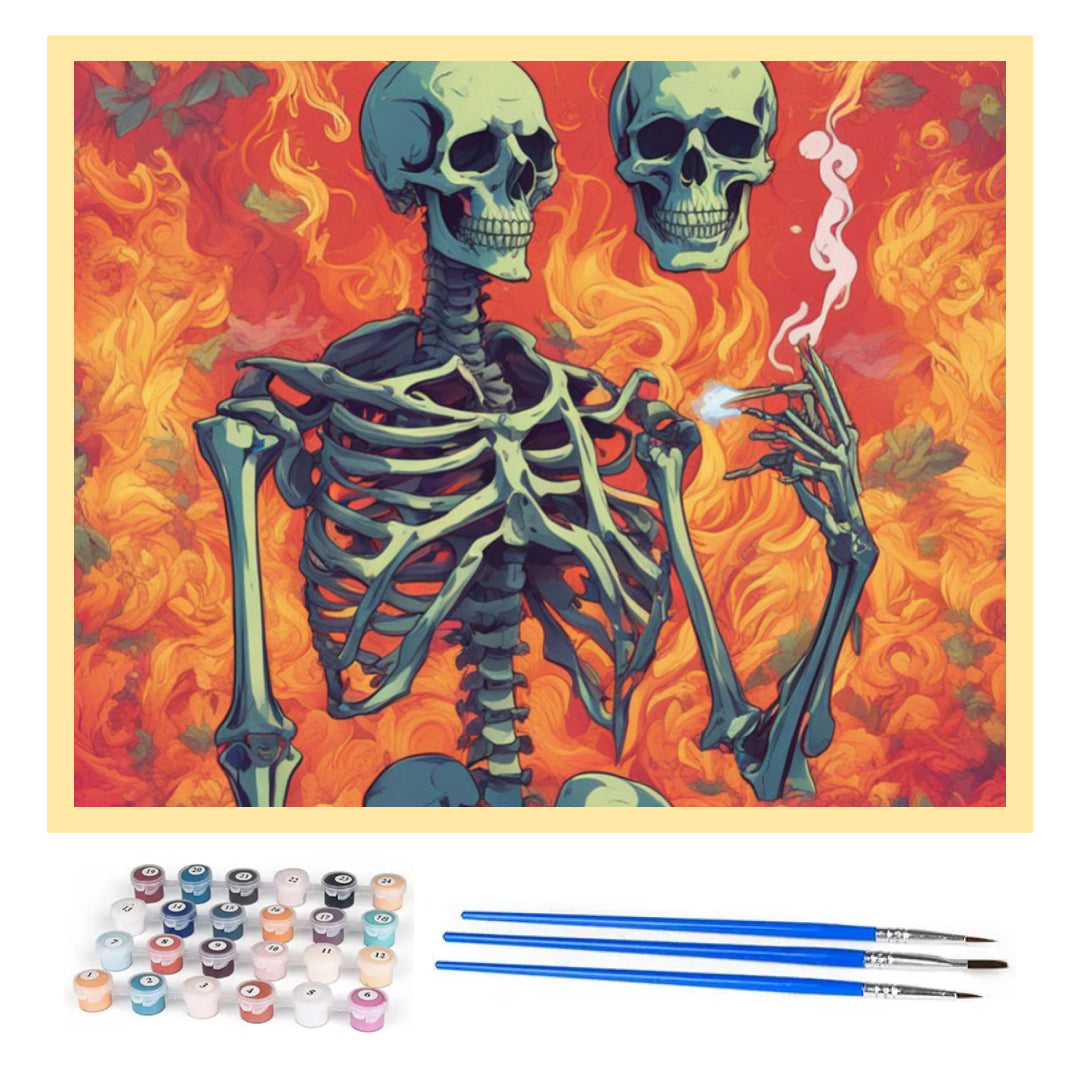fire-skeleton-paint-by-number-kit
