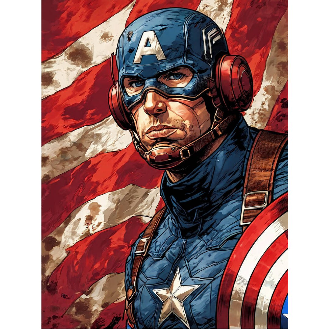 flag-captain-america-paint-by-number-kit