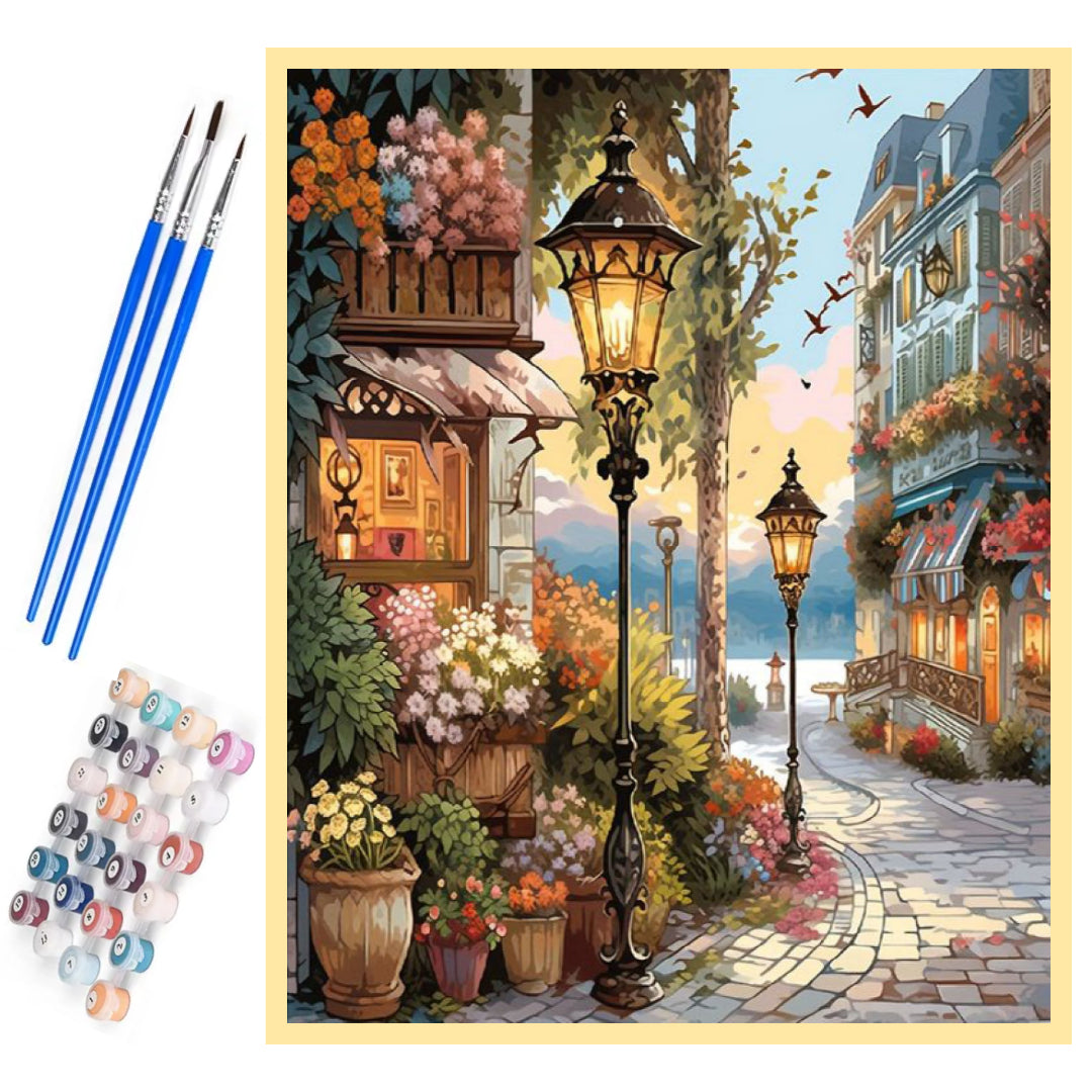 flower-street-paint-by-number-kit
