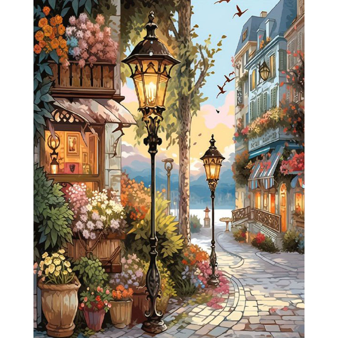 flower-street-paint-by-number-kit