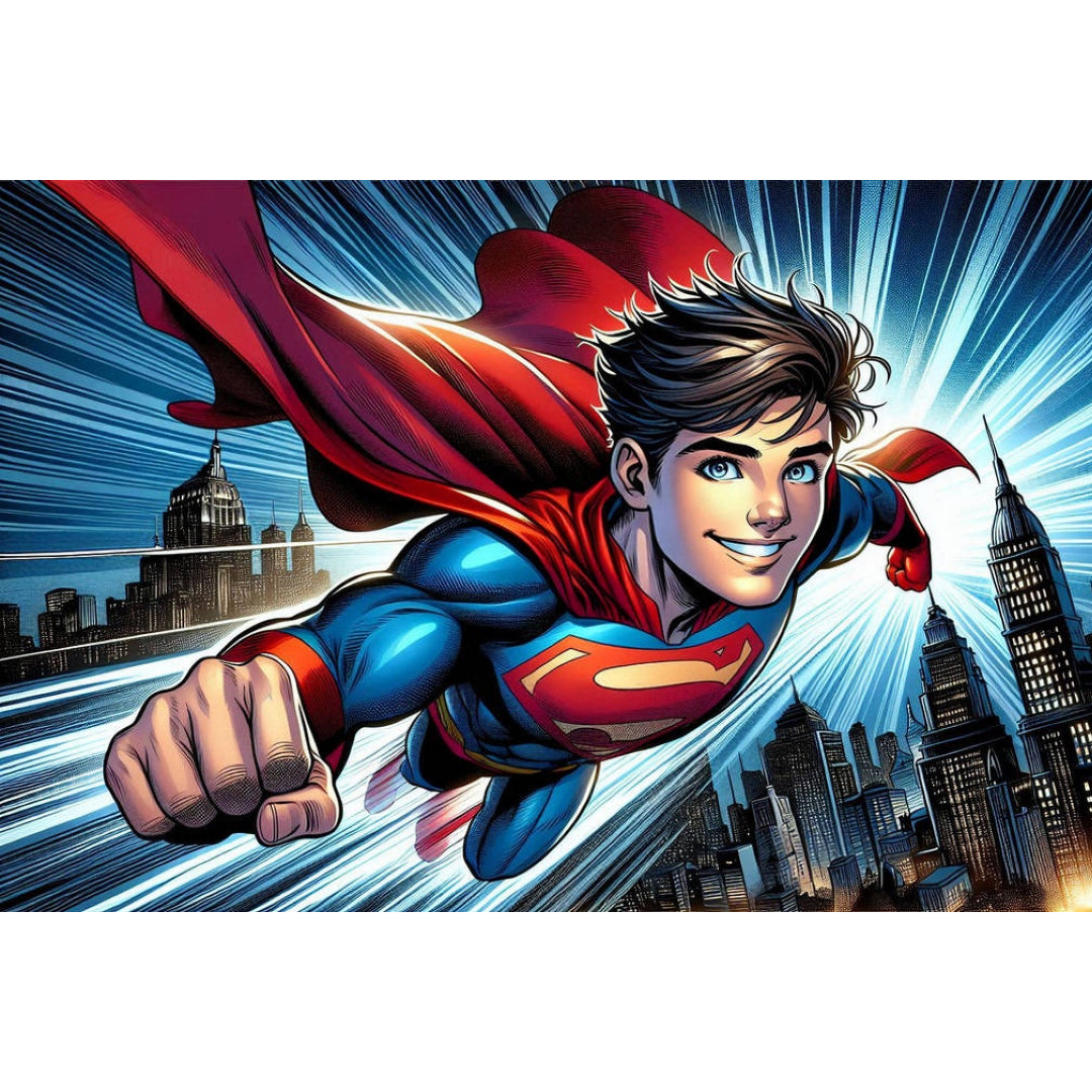 flying-superboy-paint-by-number-kit