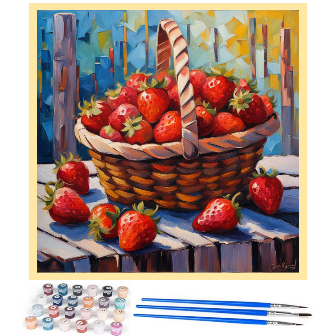 fresh-strawberry-paint-by-number-kit