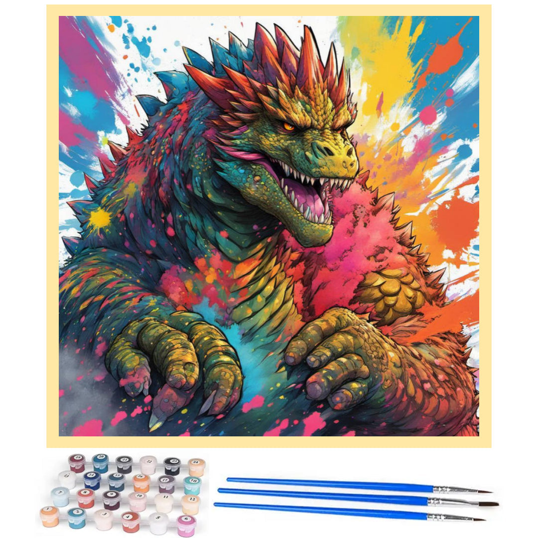 friendly-godzilla-paint-by-number-kit