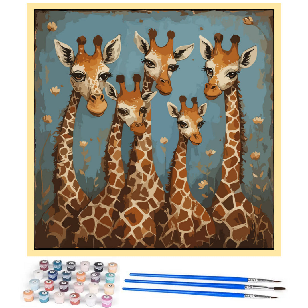 gathering-of-giraffes-paint-by-number-kit