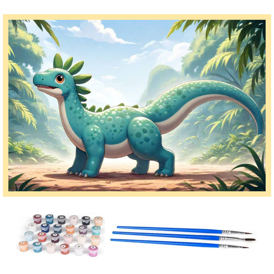 gentle-green-dinosaur-paint-by-number-kit