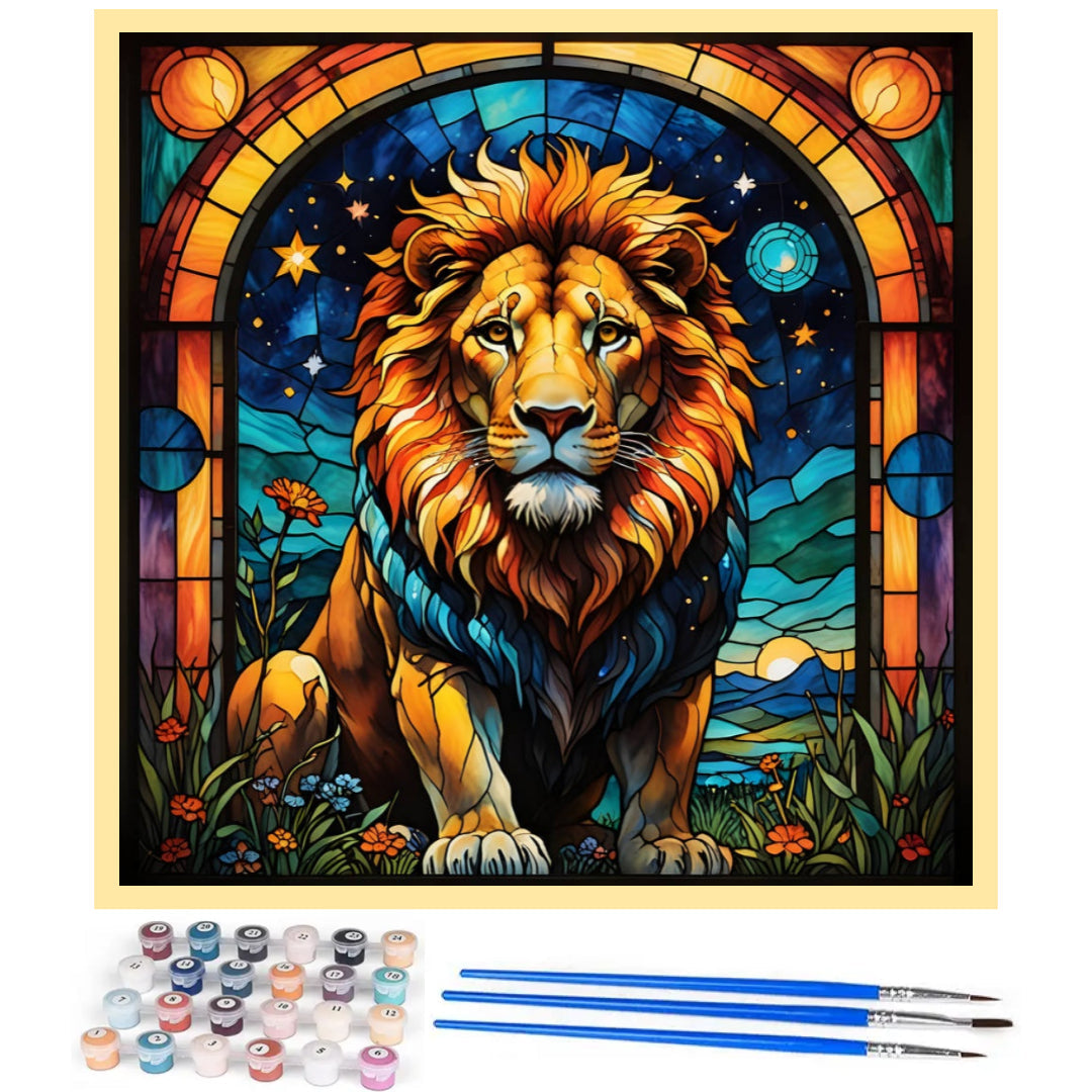gentle-lion-paint-by-number-kit