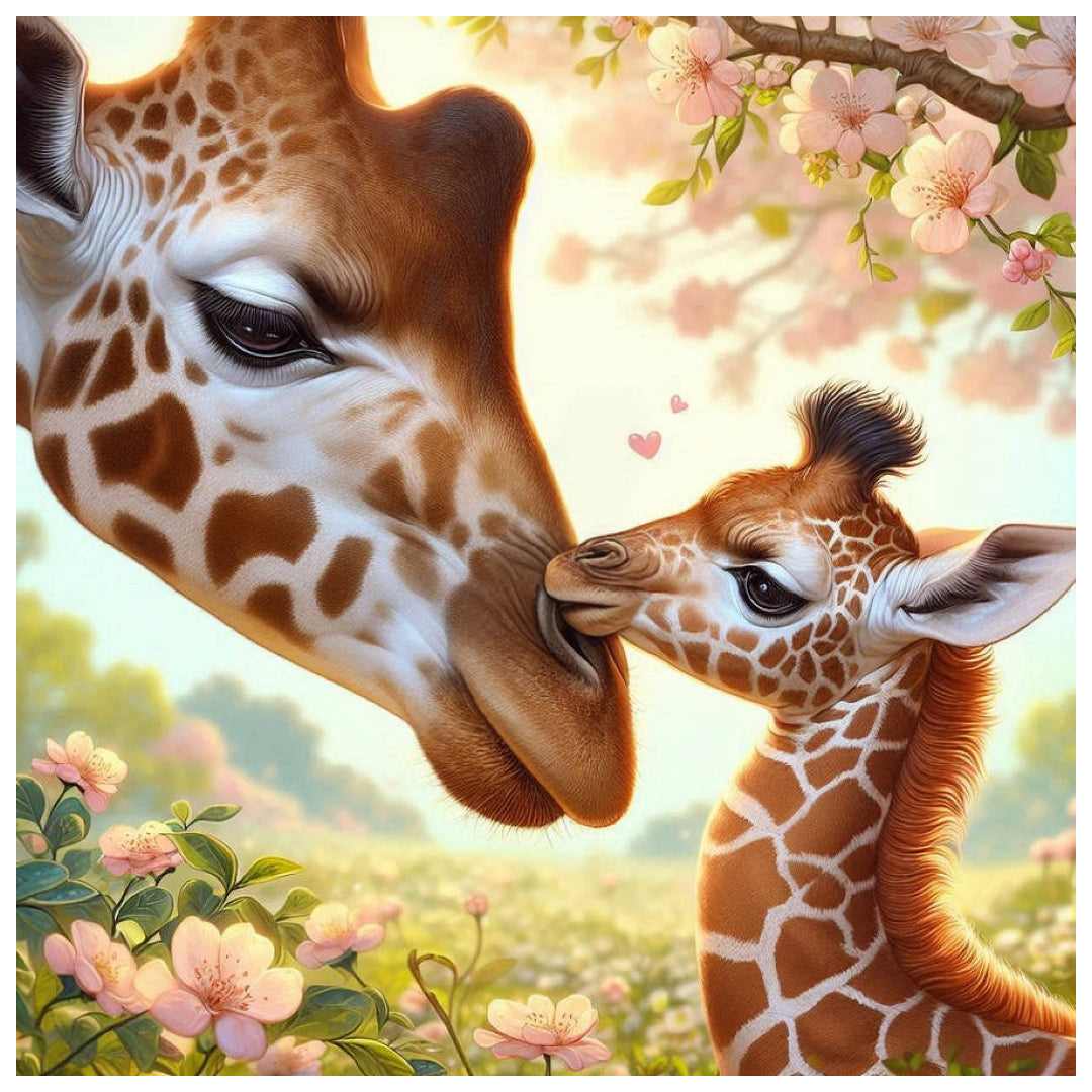 giraffe-family-kiss-paint-by-number-kit