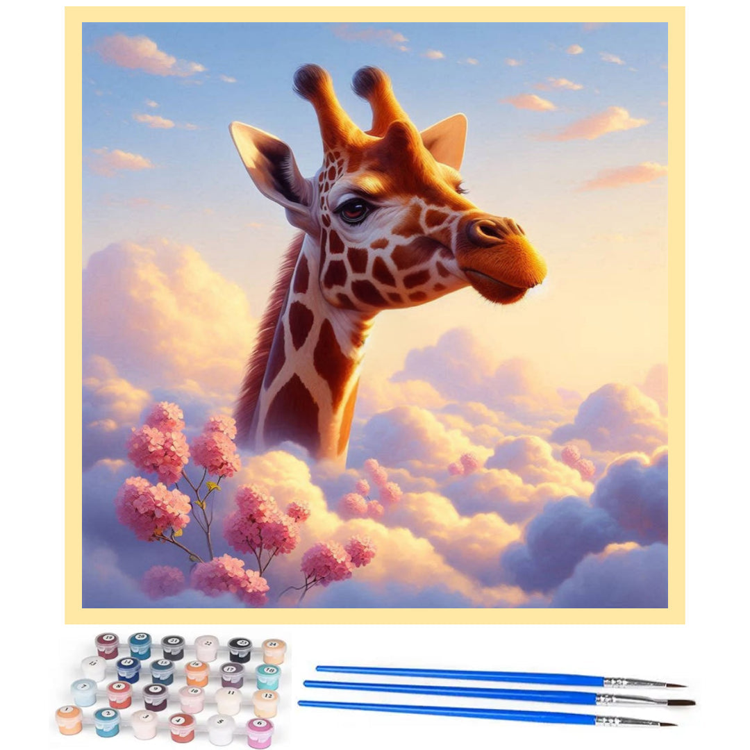 giraffe-in-clouds-paint-by-number-kit