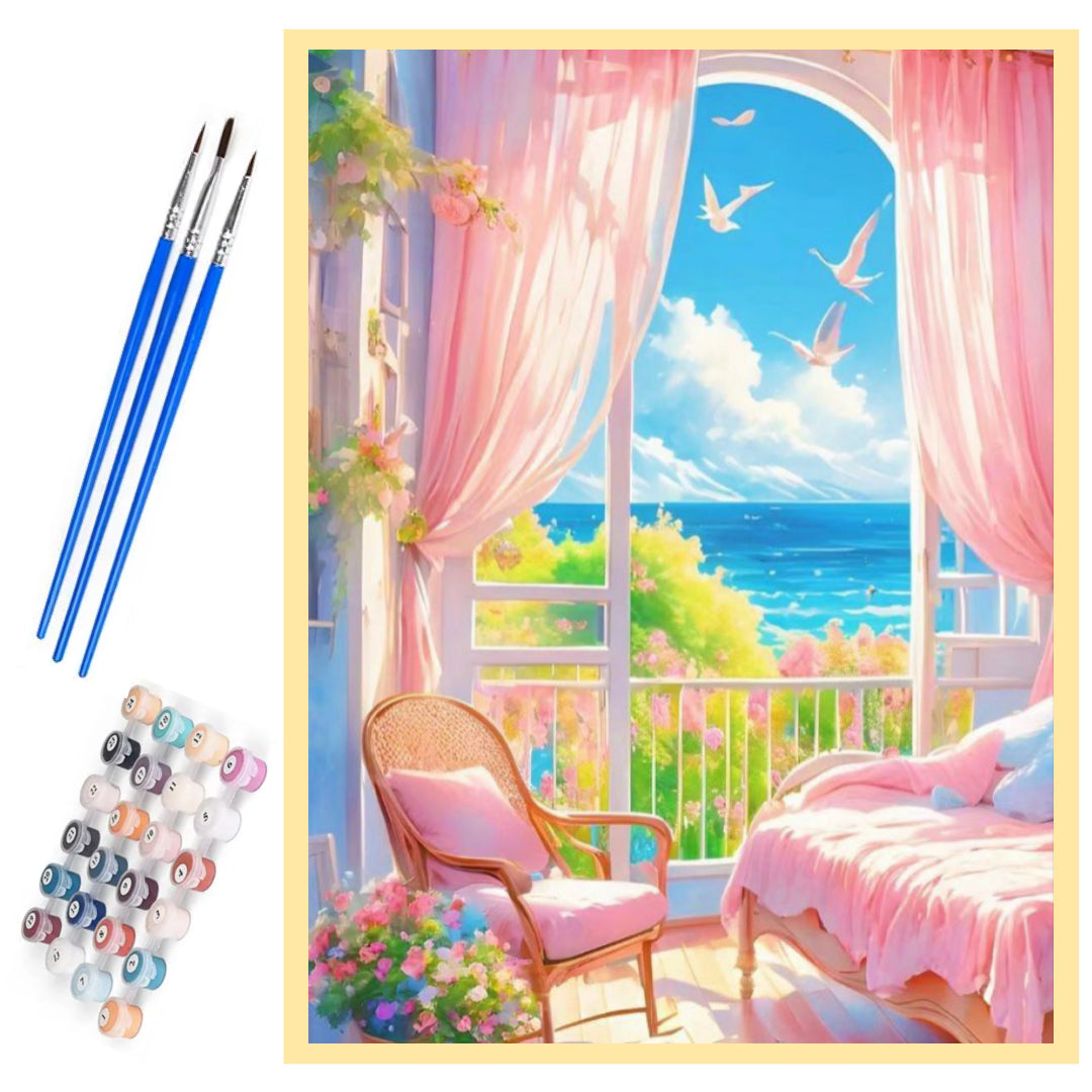 girls-room-by-the-sea-paint-by-number-kit