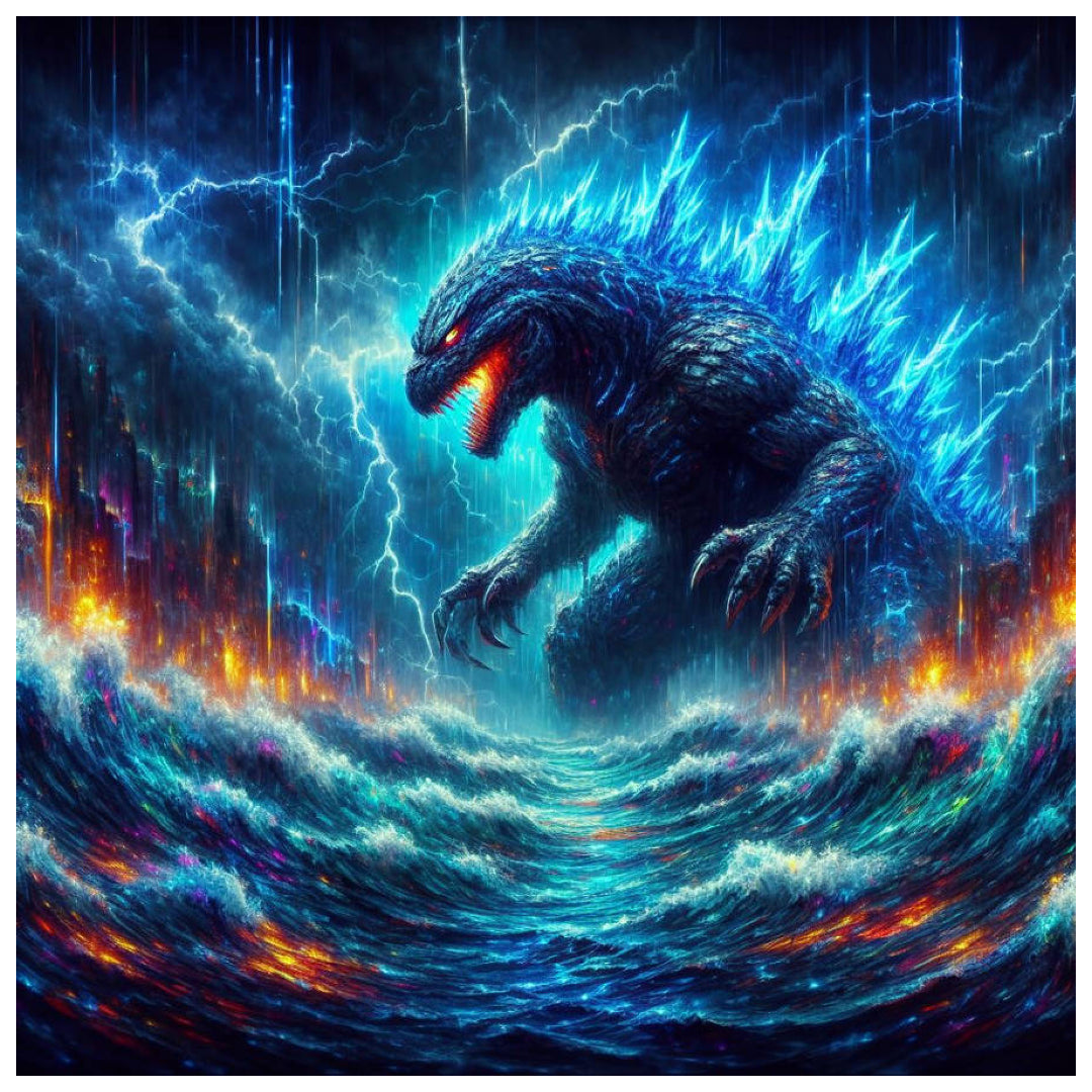 godzilla-battle-with-the-waves-paint-by-number-kit