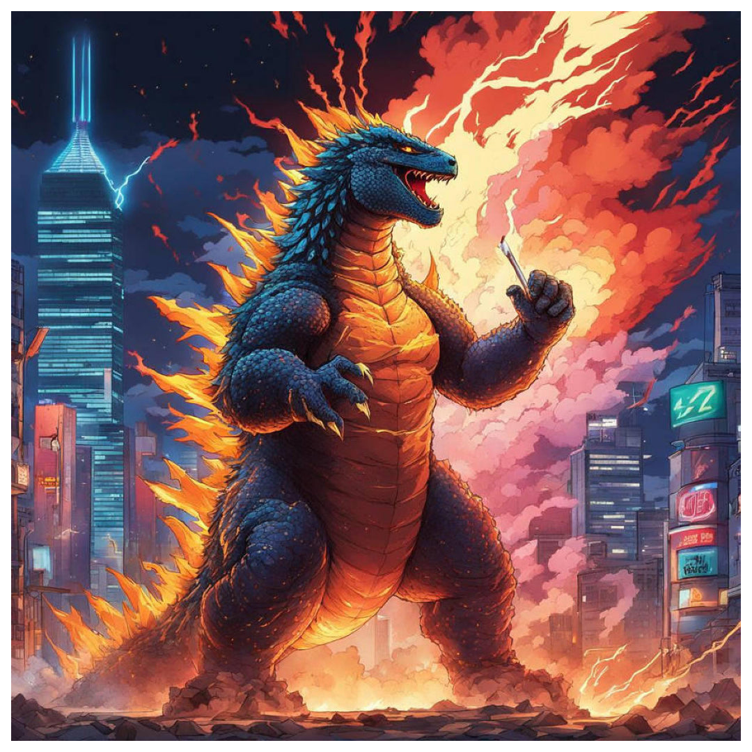 godzilla-fire-paint-by-number-kit
