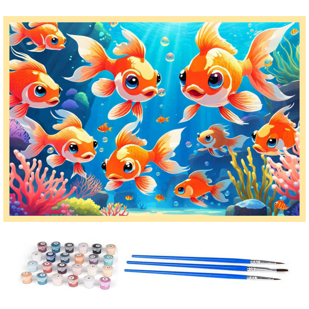 goldfish-paint-by-number-kit
