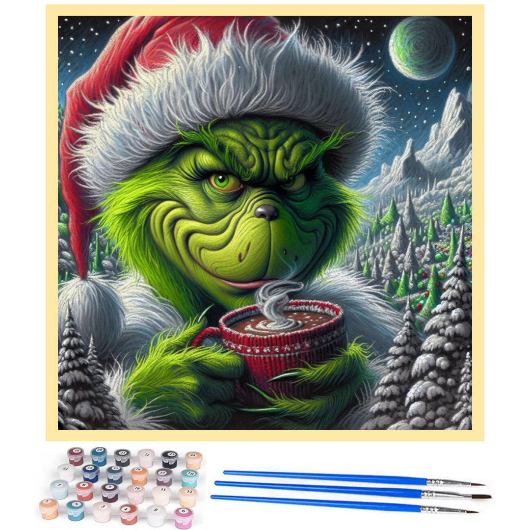 grinch-xmas-coffee-paint-by-number-kit