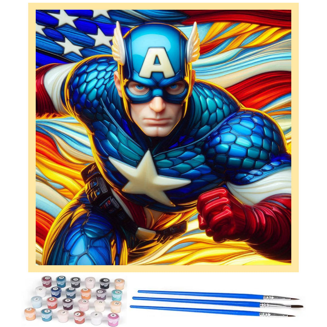 handsome-captain-america-paint-by-number-kit