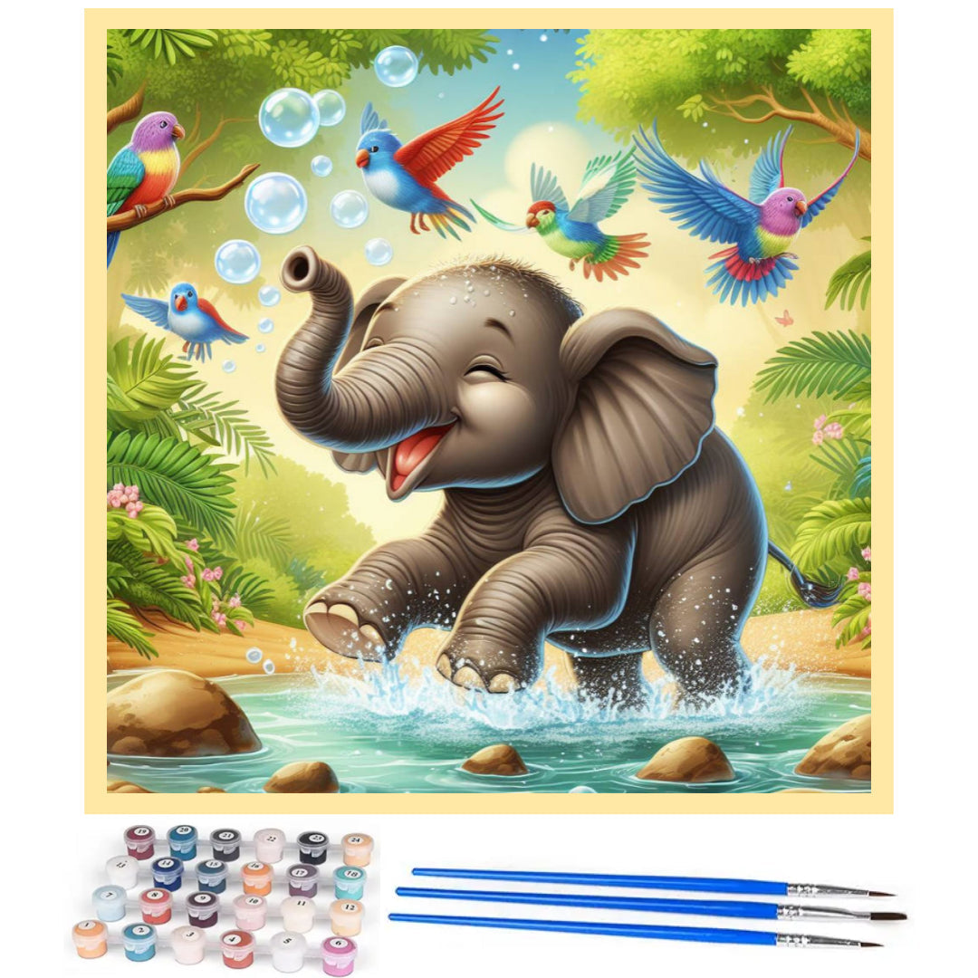 happy-elephant-with-birds-paint-by-number-kit