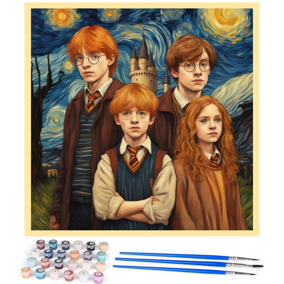 harry-and-friends-starry-night-paint-by-number-kit