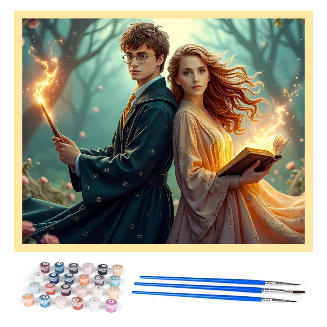 harry-and-hermione-paint-by-number-kit