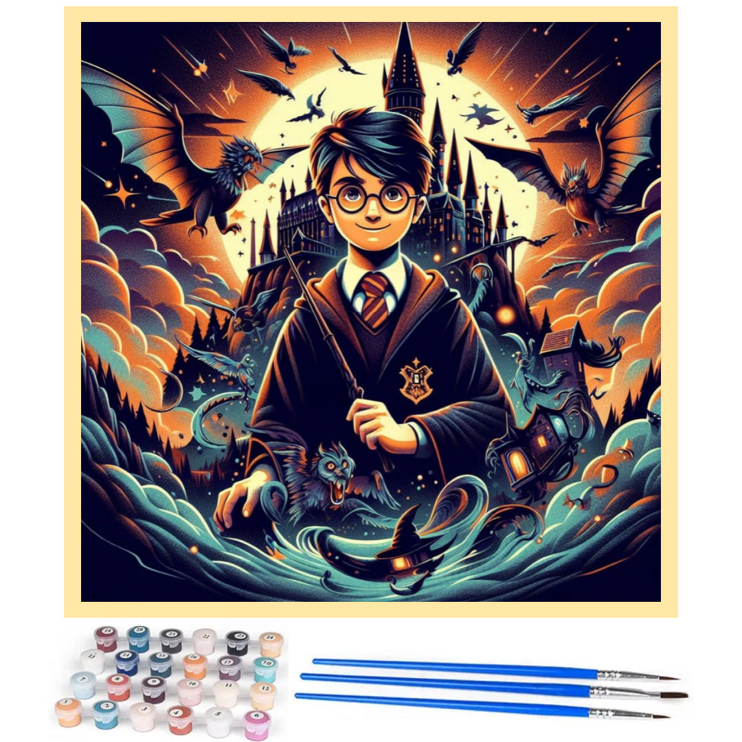 harry-and-magical-beasts-paint-by-number-kit