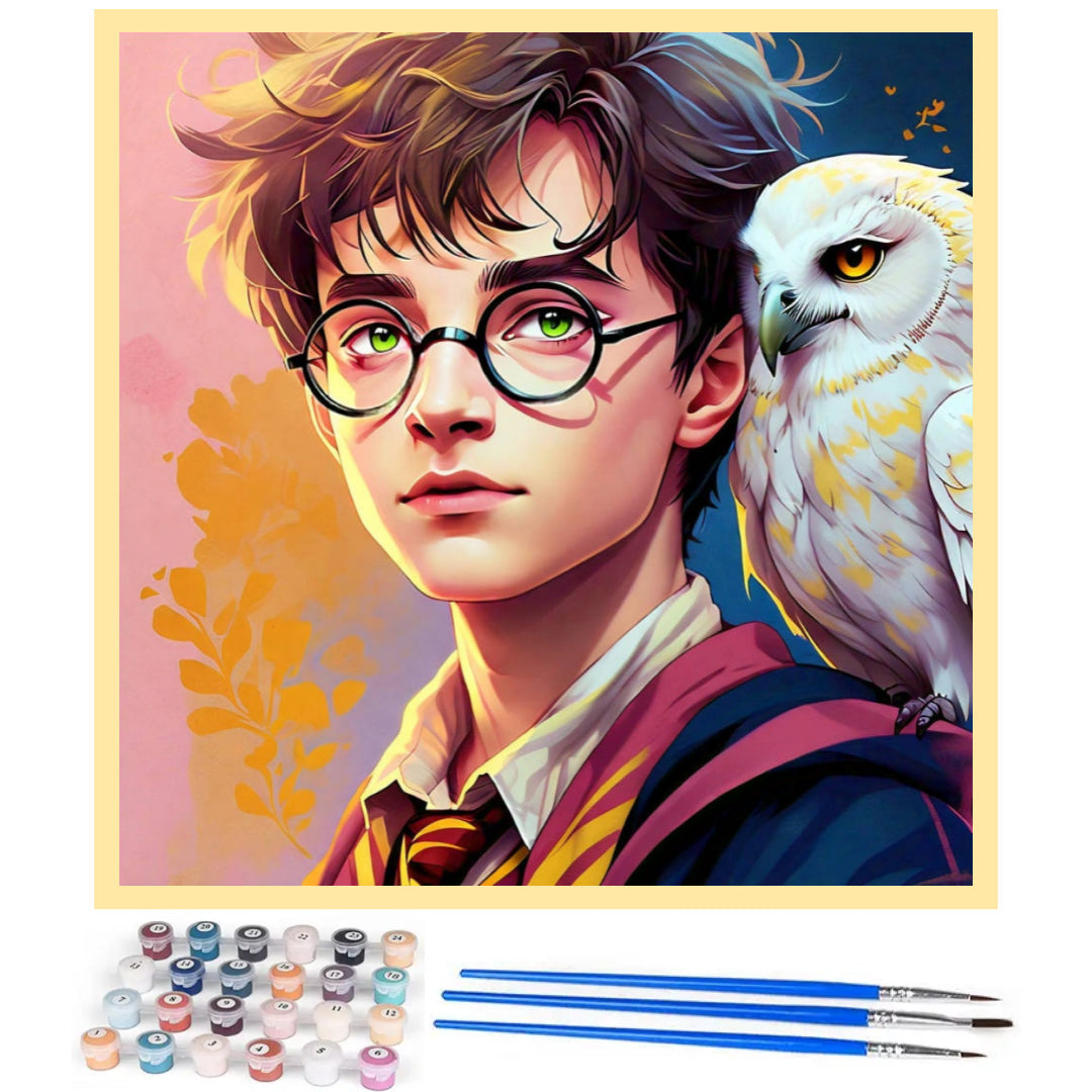 harry-potter-and-hedwig-paint-by-number-kit