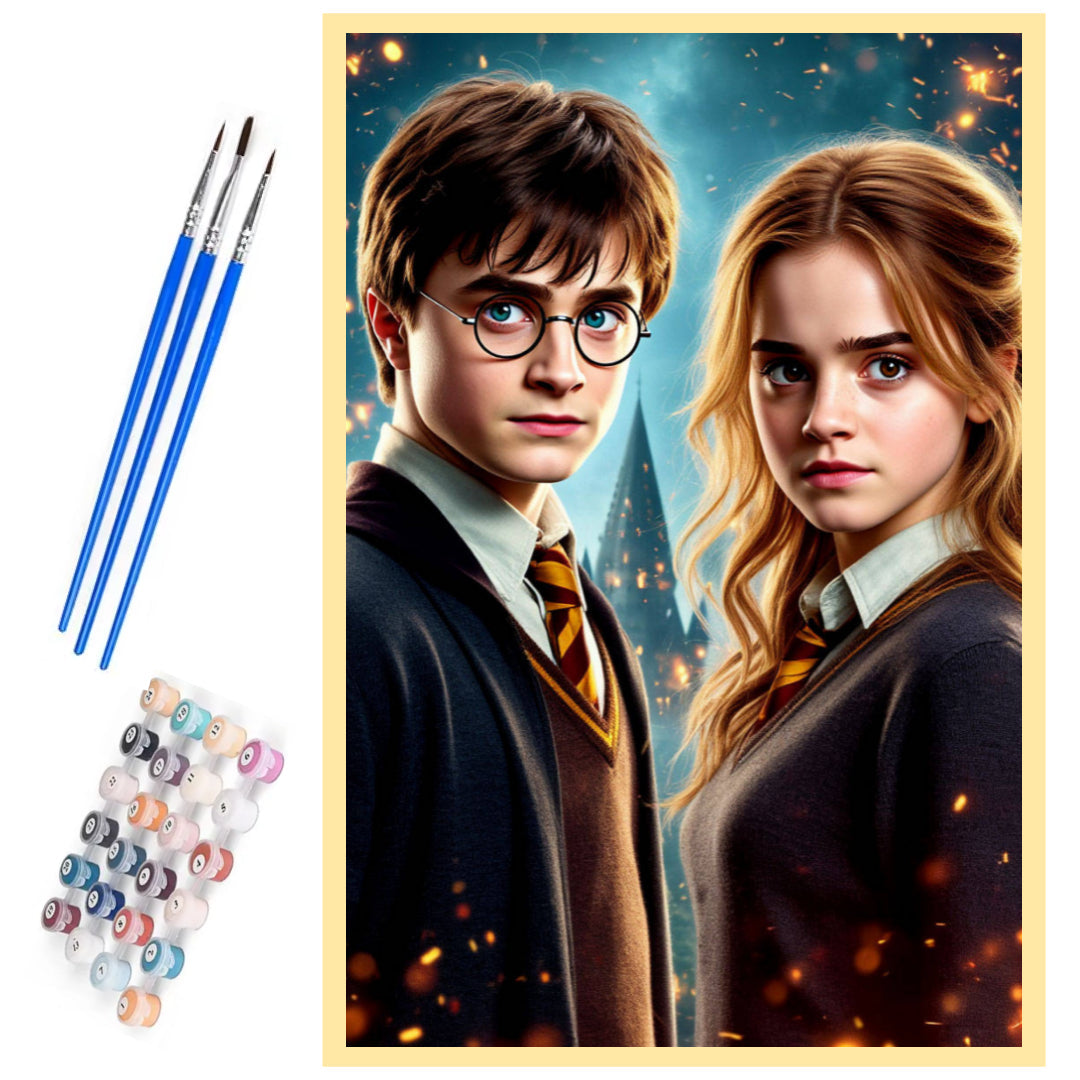 harry-potter-and-hermione-granger-paint-by-number-kit
