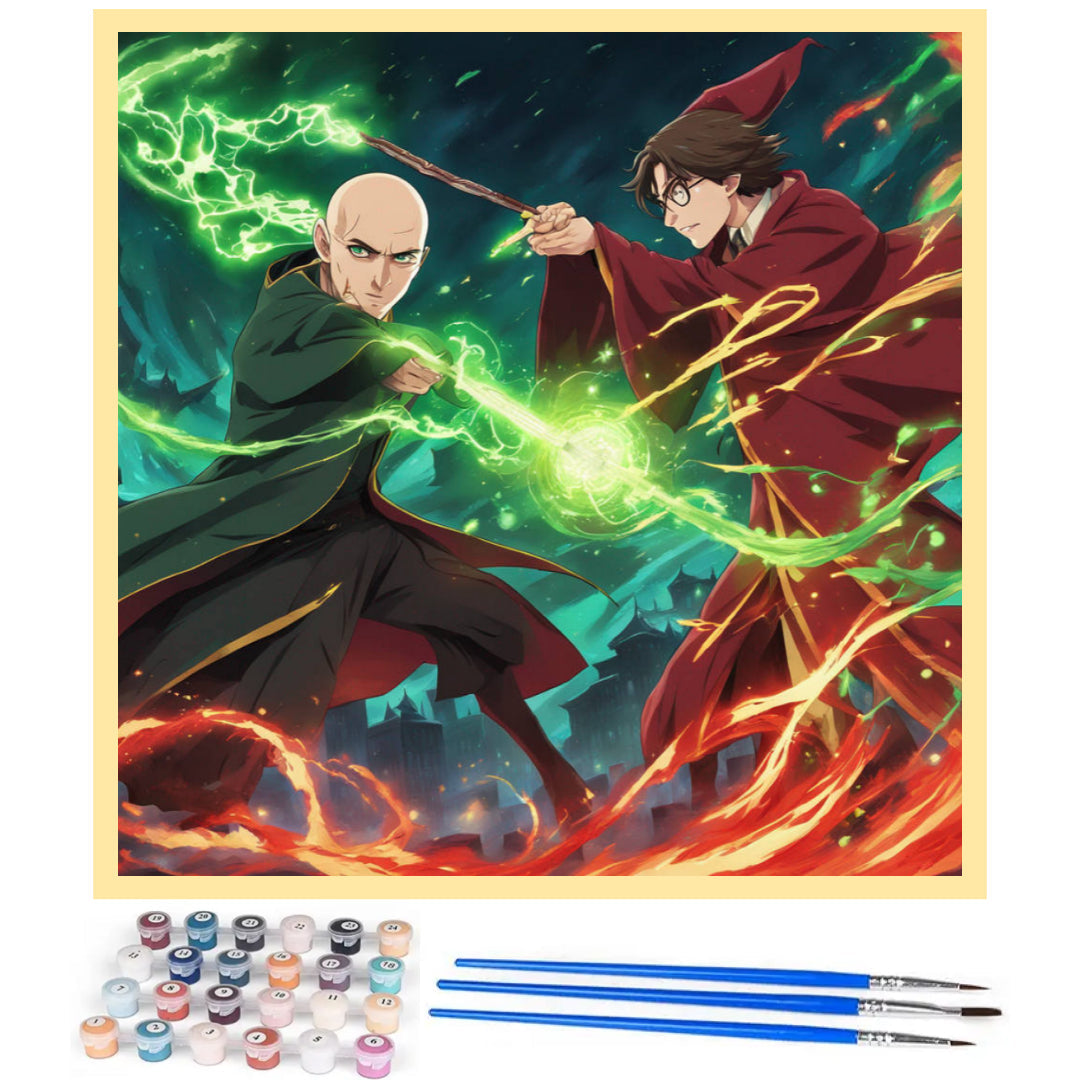 harry-potter-fighting-with-voldemort-paint-by-number-kit