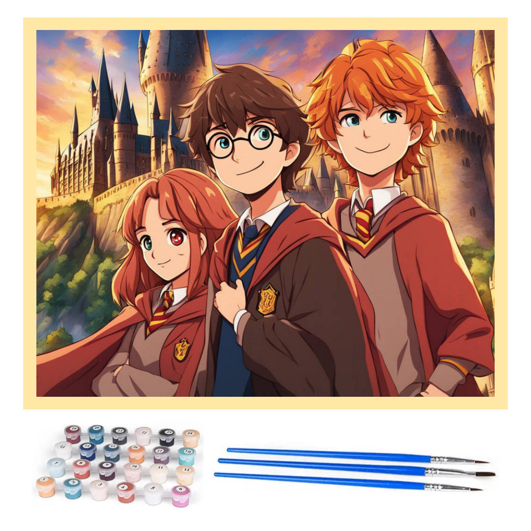 harry-ron-and-hermione-paint-by-number-kit