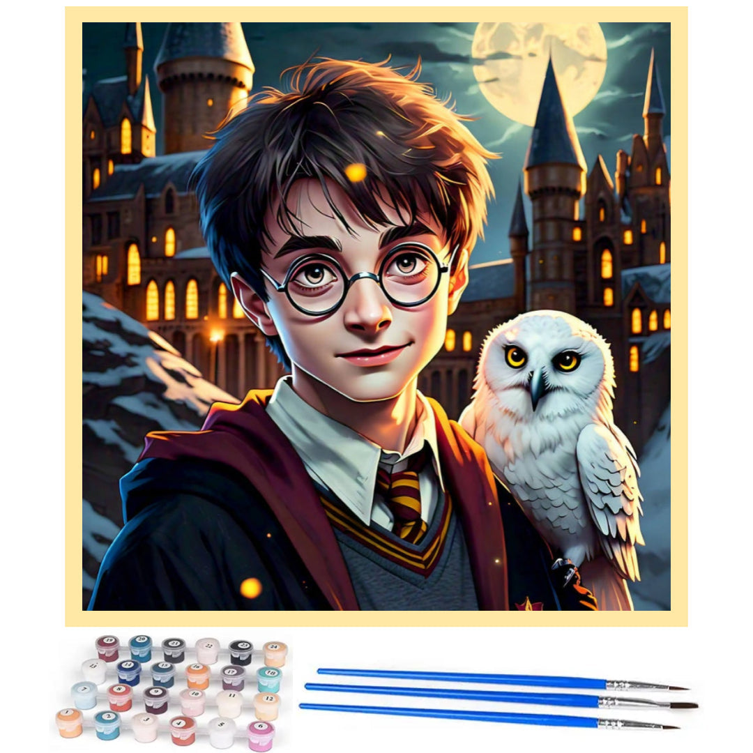 hedwig-and-harry-potter-paint-by-number-kit