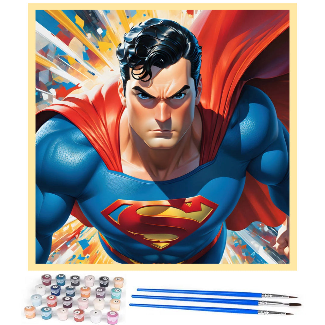 hero-superman-paint-by-number-kit