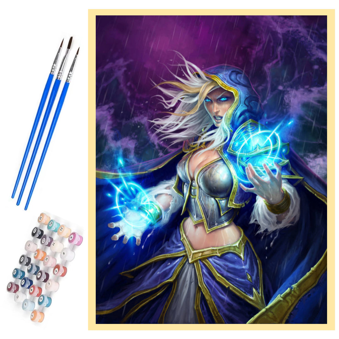 heroine-jaina-proudmoore-paint-by-number-kit
