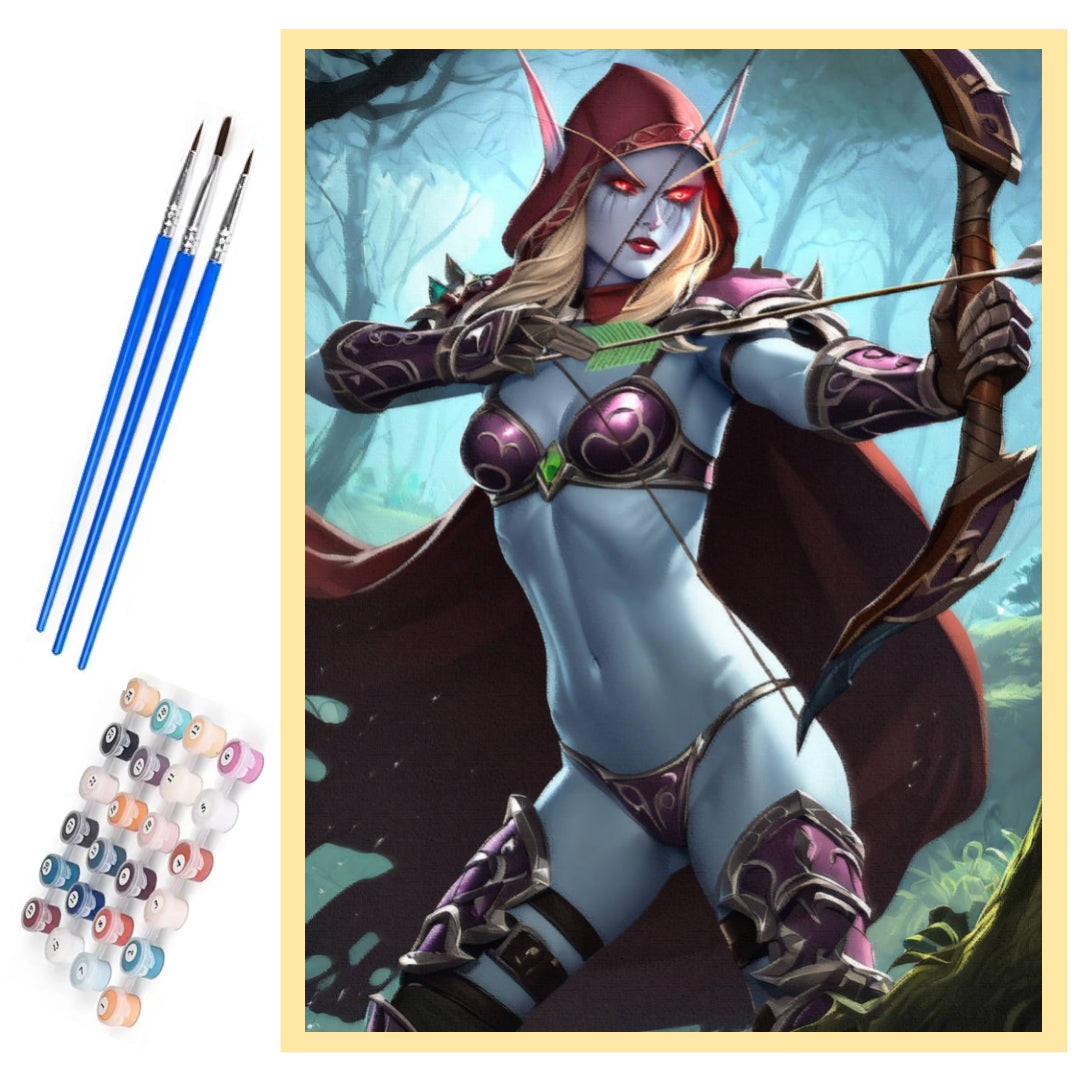 heroine-sylvanas-paint-by-number-kit