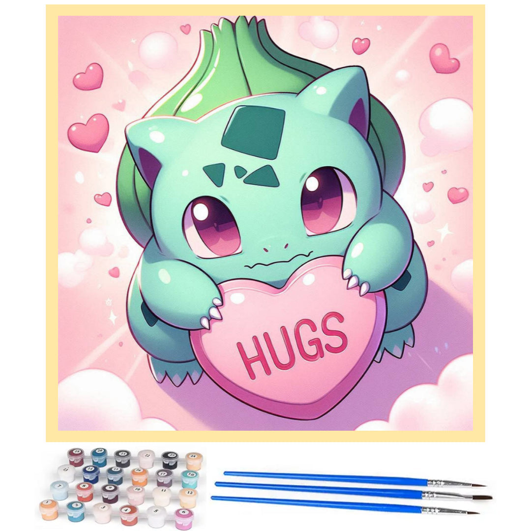 hug-bulbasaur-paint-by-number-kit