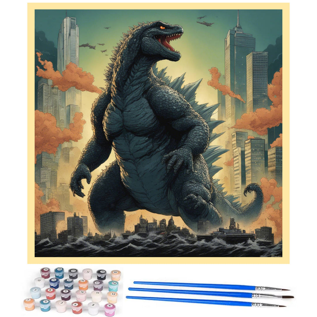 huge-godzilla-paint-by-number-kit
