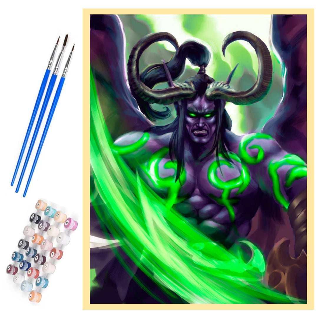 illidan-stormrage-warcraft-paint-by-number-kit