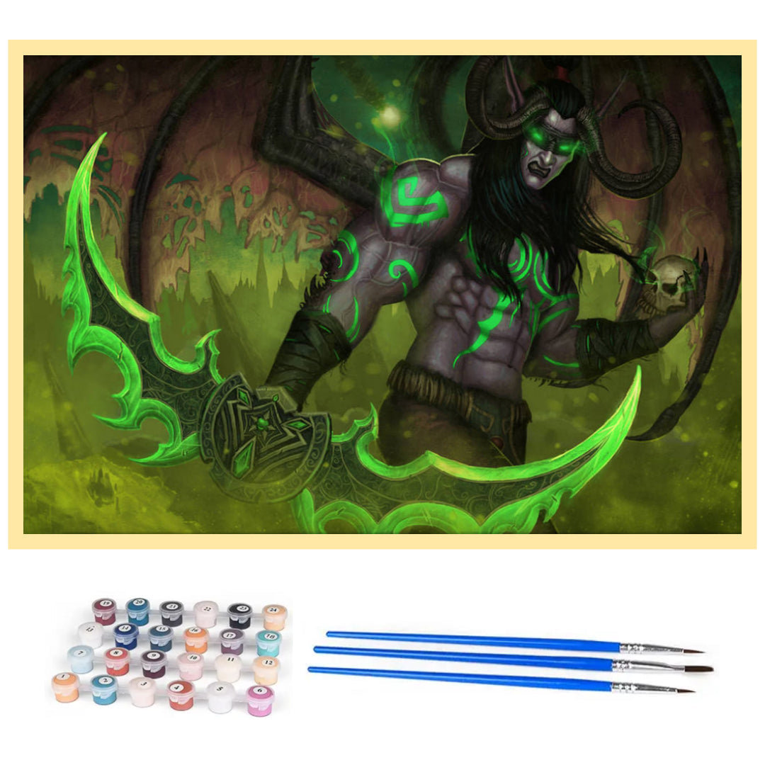 illidan-warcraft-paint-by-number-kit