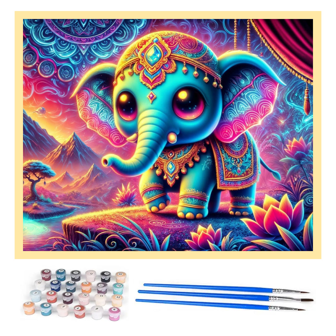 indian-elephant-baby-paint-by-number-kit