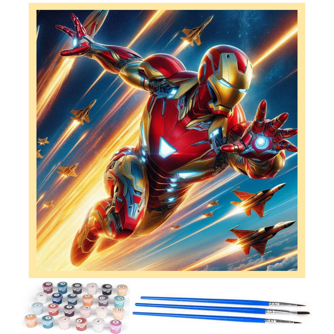 iron man speed-paint-by-number-kit