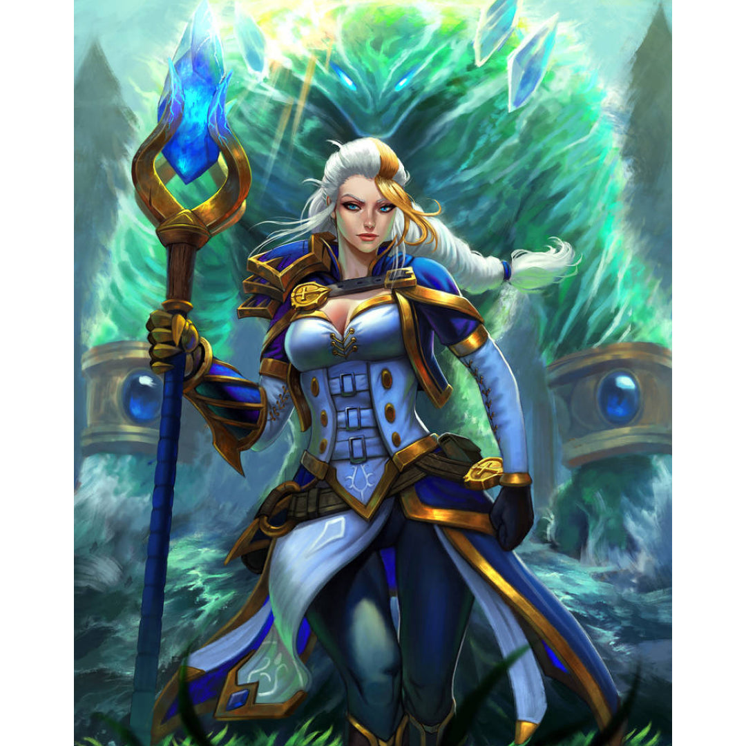 jaina-proudmoore-warcraft-paint-by-number-kit