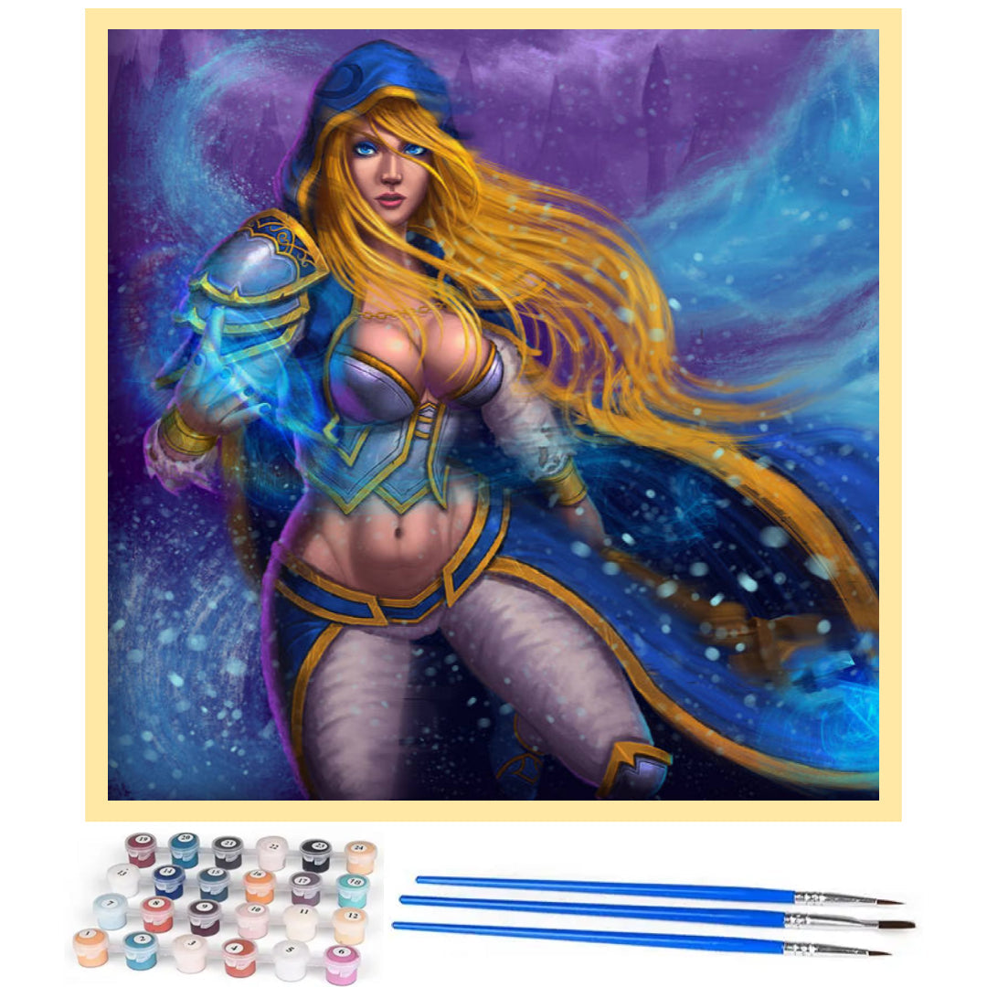 jaina-warcraft-paint-by-number-kit