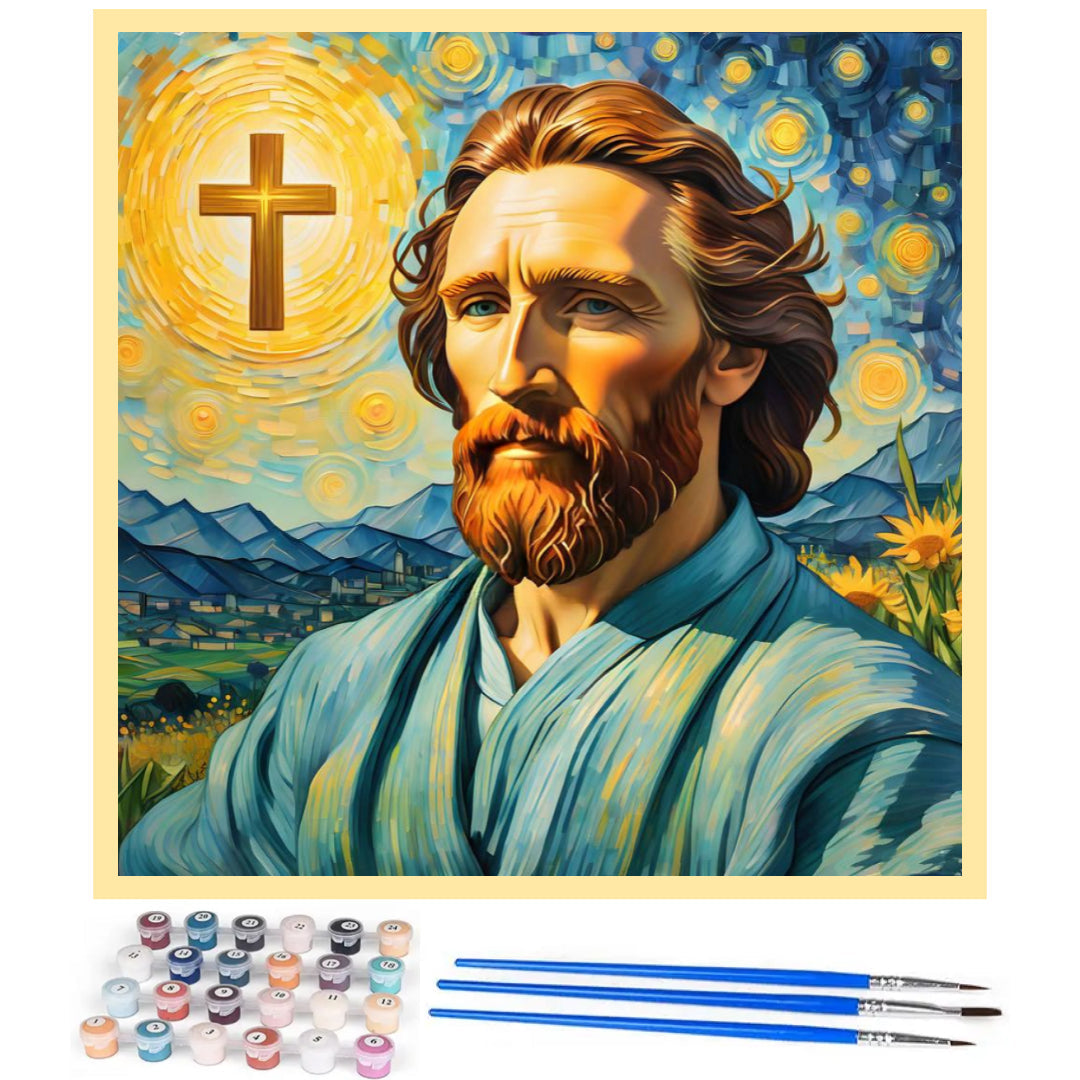 jesus-under-the-starry-sky-paint-by-number-kit